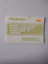 Gebruikershandleiding Suzuki GS650GL
