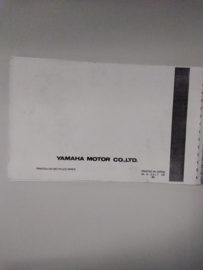 Gebruikershandleiding Yamaha XV750 - Engelstalig