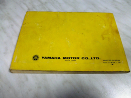 Gebruikershandleiding Yamaha XVZ12TK