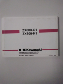Gebruikershandleiding Kawasaki Ninja ZX-6R - Engelstalig