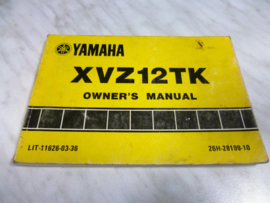 Gebruikershandleiding Yamaha XVZ12TK