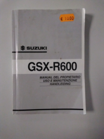 Gebruikershandleiding Suzuki GSX-R600