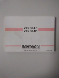 Gebruikershandleiding Kawasaki Ninja ZX-7/ZX-7R - Engelstalig