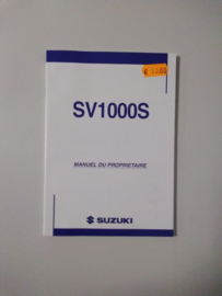 Gebruikershandleiding Suzuki SV1000S - Franstalig
