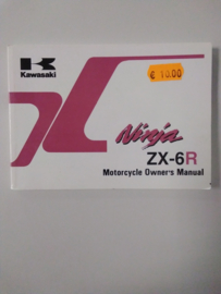 Gebruikershandleiding Kawasaki Ninja ZX-6R - Engelstalig