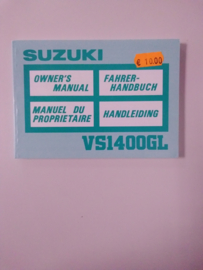 Gebruikershandleiding Suzuki VS1400GL