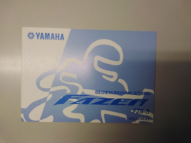 Gebruikershandleiding Yamaha Fazer FZ6-S - Duitstalig