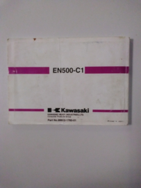 Gebruikershandleiding Kawasaki EN500 - Engelstalig
