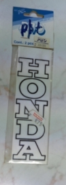 Sticker Honda transparant