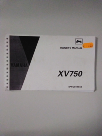Gebruikershandleiding Yamaha XV750 - Engelstalig