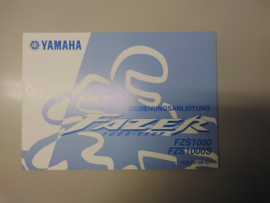 Gebruikershandleiding Yamaha Fazer FZS1000/FZS1000S - Duitstalig