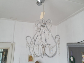 Brocante hanglamp bling