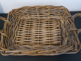 Brocante dienblad rotan