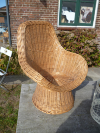 Brocante rotan stoeltje