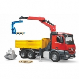 MB kiepwagen met kraan