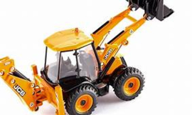 JCB 4CX tractor met voor en achterlader