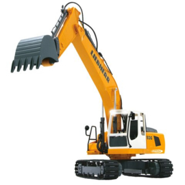 Liebherr graafmachine met sloophamer en grijper