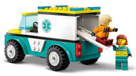 Ambulance en Snowboarder