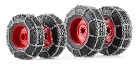 Bandenset met sneeuwkettingen voor Fendt 828 vario