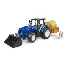 New Holland T5.120 met voorlader en laadbak
