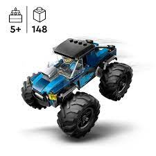 Blauwe monstertruck