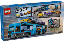 Autotransporter met sportwagens