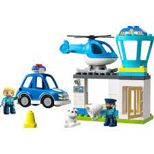 Politiebureau en helikopter