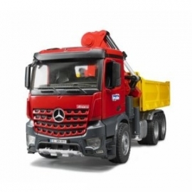 MB kiepwagen met kraan