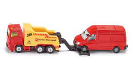 Afsleepwagen met bus