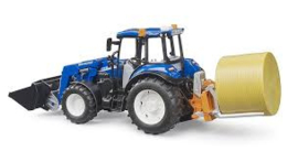 New Holland T5.120 met voorlader en laadbak