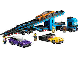 Autotransporter met sportwagens