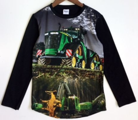 Shirt lange mouw John Deere met rups
