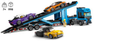Autotransporter met sportwagens