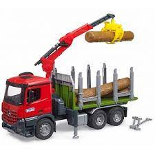 MB Arocs vrachtwagen houttransport met kraan