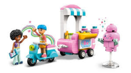 Suikerspinkraam en scooter