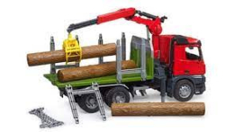 MB Arocs vrachtwagen houttransport met kraan