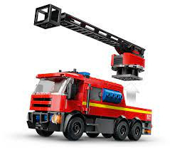 Brandweerkazerne en brandweerauto