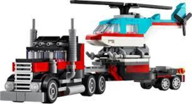 Truck met helikopter