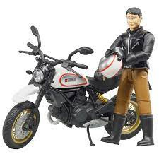 Ducati Scrambler (motor) met motorrijder