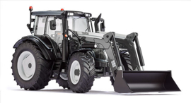 Valtra N 123 met voorlader