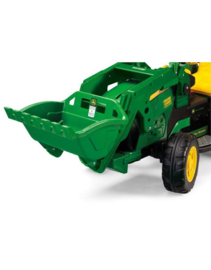 John Deere met voorlader (ground loader)