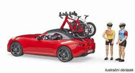 roadster met wielrenner
