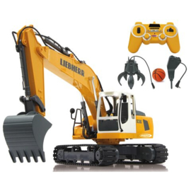 Liebherr graafmachine met sloophamer en grijper