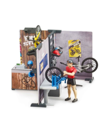Fietsenwinkel met werkplaats