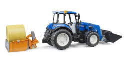 New Holland T5.120 met voorlader en laadbak
