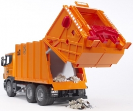 Scania R-serie vuilniswagen oranje