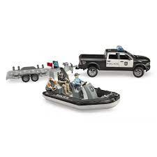 RAM politie pickup met boot en trailer