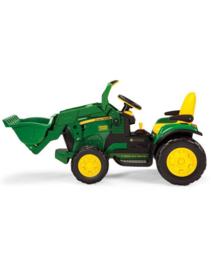 John Deere met voorlader (ground loader)
