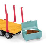 Transport vrachtwagen met prefabhuis
