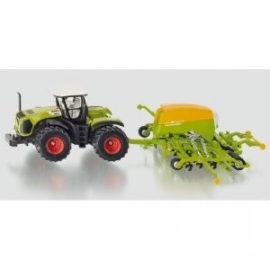 Claas Xerion met zaaimachine